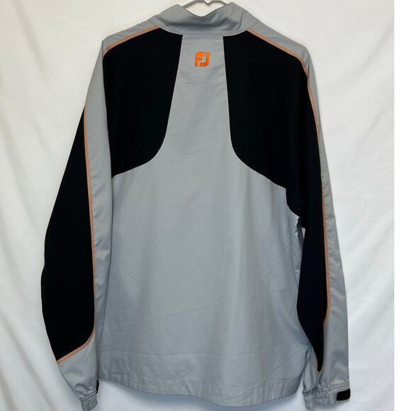 FootJoy Men's Large Gray/Black 1/4 Zip Pullover Golf Apparel Performance Shirt - Picture 2 of 6